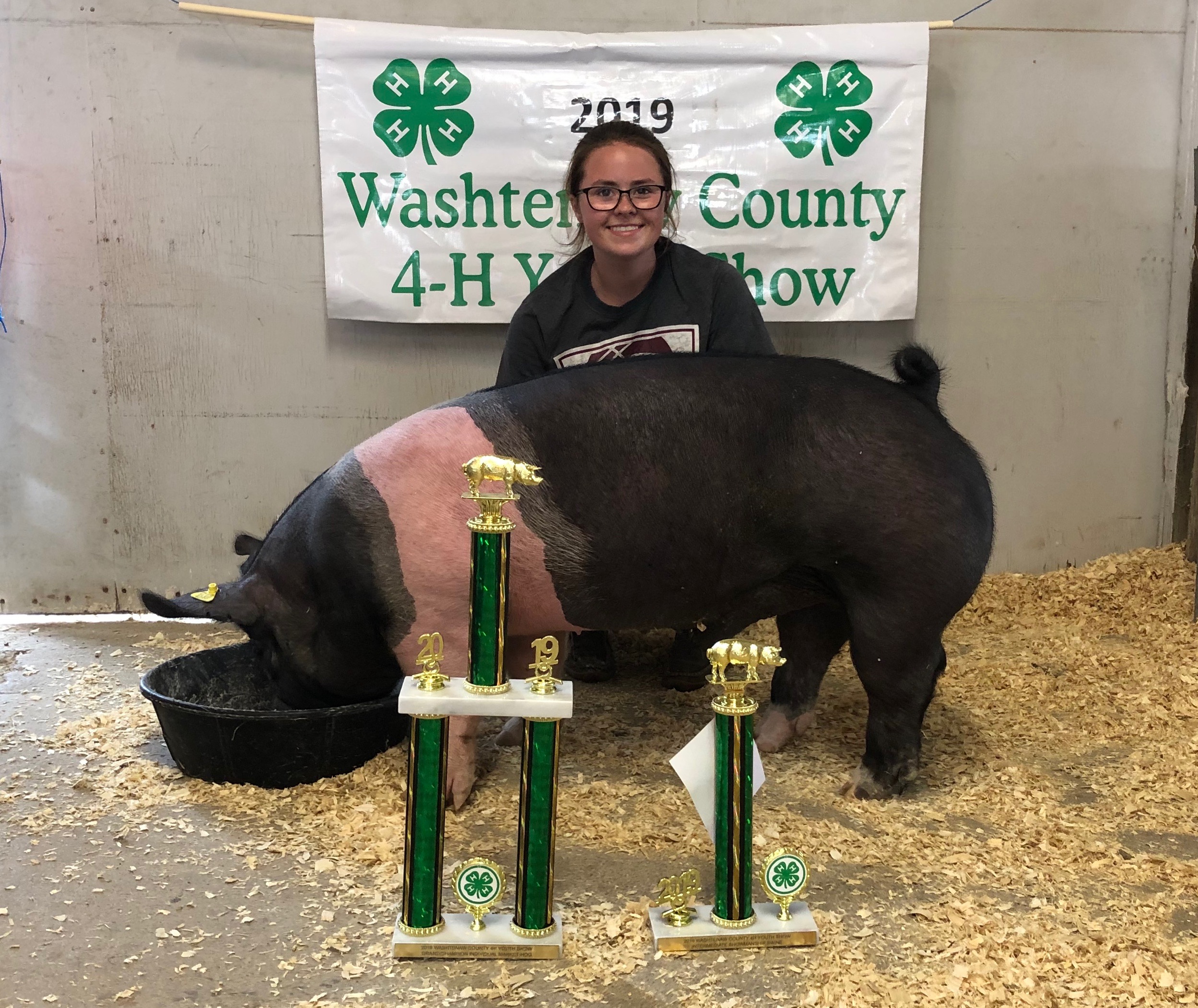 2019 Washtenaw County Fair, Grand Champion Market Hog, Sired by Keg Stand