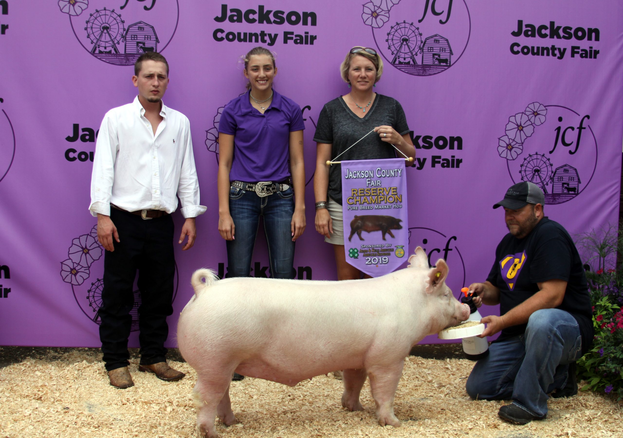 Jackson County Fair,Champion York, Reserve Champion Purebred, Sired by Hand It Over